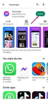 কিভাবে ডাউনলোড করবেন মেসেঞ্জার "Messenger" অ্যাপ? ধাপ-০৪