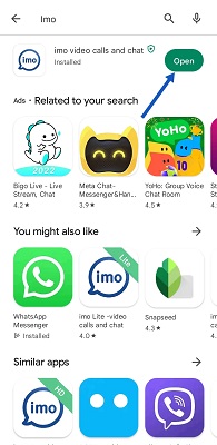 ইমো অ্যাপ ডাউনলোড করার নিয়ম, ধাপঃ ৬