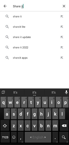 শেয়ারইট অ্যাপ ডাউনলোড করার নিয়ম, ধাপ ৩