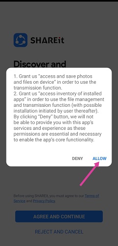 শেয়ারইট অ্যাপ ডাউনলোড করার নিয়ম, ধাপ ৮